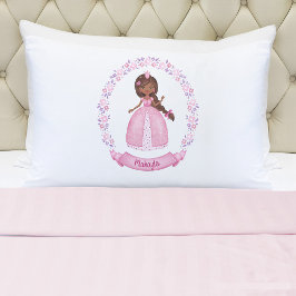 Personalisierter Pink-Prinzessin-Pillowcase Kissenbezug