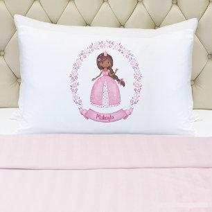 Personalisierter Pink-Prinzessin-Pillowcase Kissenbezug