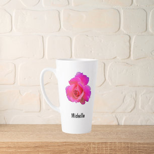 Personalisierter Pink-Rosa-Kaffee Milchtasse