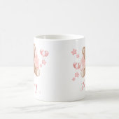 Personalisierter Pink Teddy Bear Kaffee Tasse (Mittel)