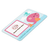 Personalisierter Pink Whale Foto Magnet Keepake (Linke Seite)