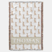 Personalisierter Pinscher Decke (Vorderseite Vertikal)