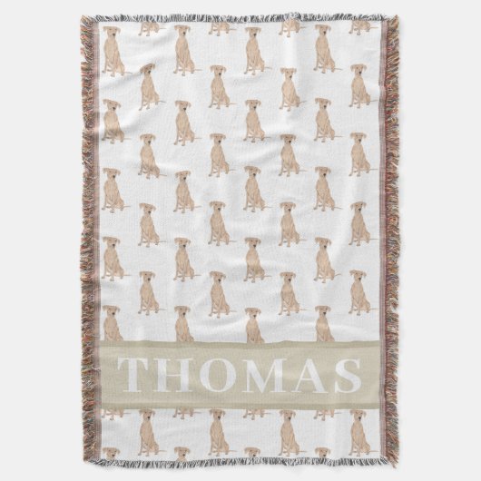 Personalisierter Pinscher Decke (Vorderseite Vertikal)