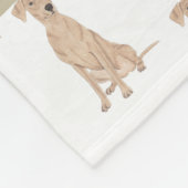 Personalisierter Pinscher Fleecedecke (Ecke)