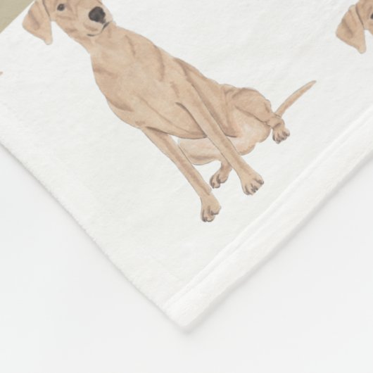 Personalisierter Pinscher Fleecedecke (Ecke)