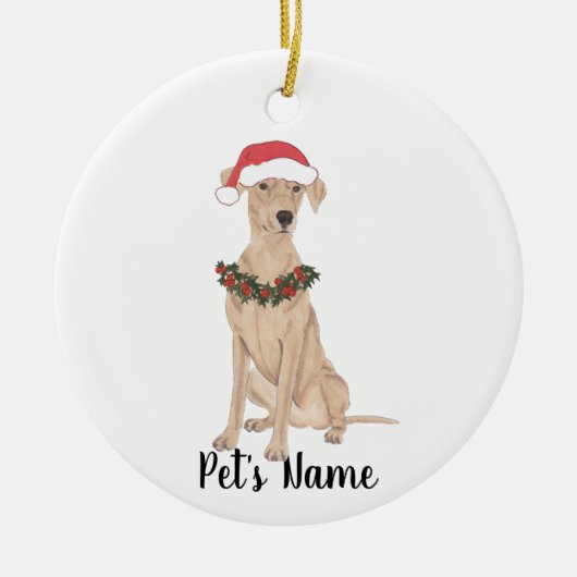 Personalisierter Pinscher Keramik Ornament (Vorne)