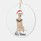 Personalisierter Pinscher Keramik Ornament (Links)