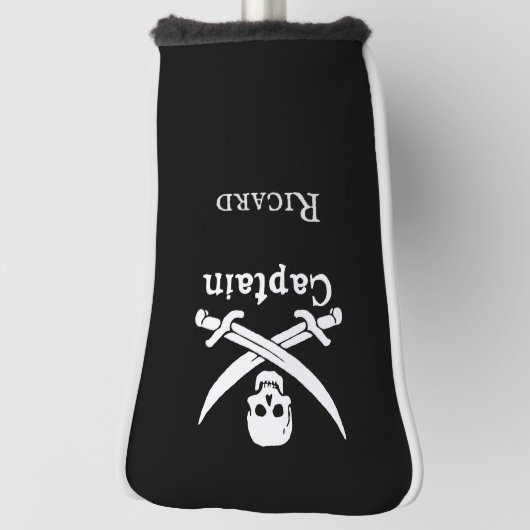 Personalisierter Pirate Captain Golf Head Cover Golf Headcover (Rotieren 90)