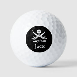 Personalisierter Piratenkapitän Golfball
