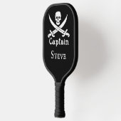 Personalisierter Piratenkapitän Pickleball Schläger (Links)