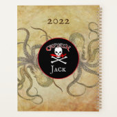 Personalisierter Piratenkapitän Planer (Rückseite)