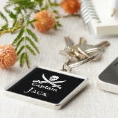Personalisierter Piratenkapitän Schlüsselanhänger (Seite)