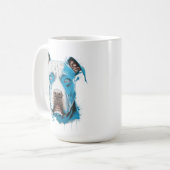 Personalisierter Pitbull-Vater Kaffeetasse (Vorderseite Links)