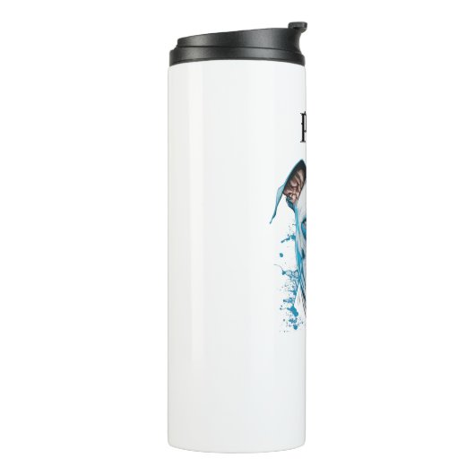 Personalisierter Pitbull-Vater Thermosbecher (Nach links gedreht)