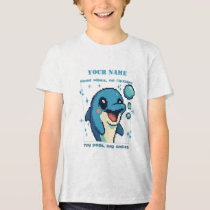 Personalisierter Pixel-Dolphin-T - Shirt — Individ