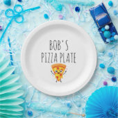 Personalisierter Pizzateller Pappteller (Party)