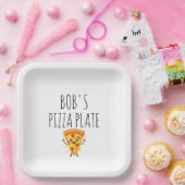 Personalisierter Pizzateller Pappteller (Party)