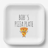 Personalisierter Pizzateller Pappteller (Vorderseite)