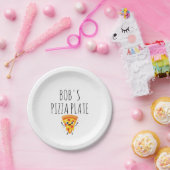 Personalisierter Pizzateller Pappteller (Party)