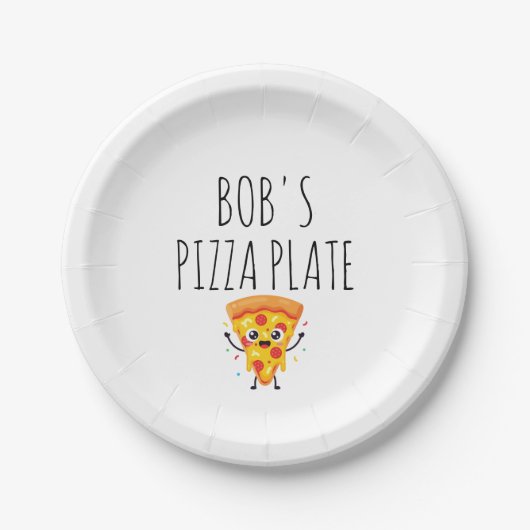 Personalisierter Pizzateller Pappteller (Vorderseite)