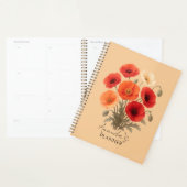 Personalisierter Planer, farbenfrohe Mohnblume flo Planer (Anzeige)