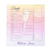 Personalisierter Planer für den Gradientengraben Notizblock (Vorderseite)