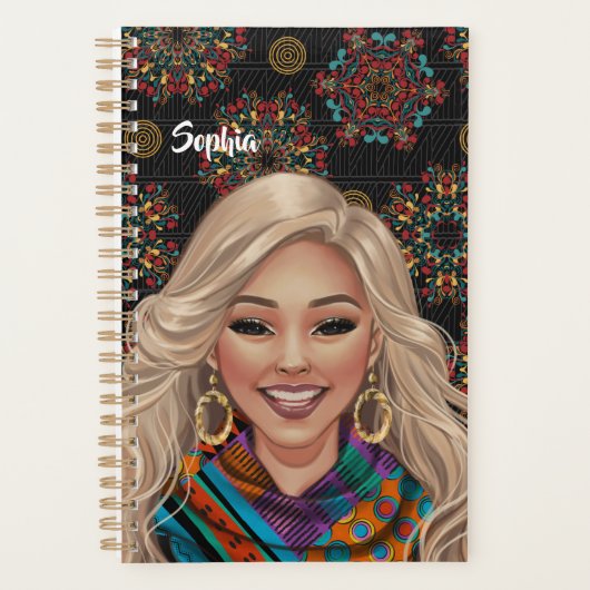 Personalisierter Planer für eine starke Frau (Vorderseite)