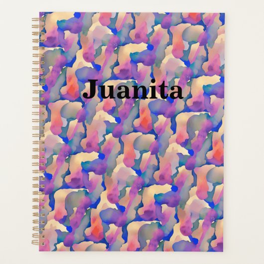 Personalisierter Planer für Wasserfarben (Vorderseite)