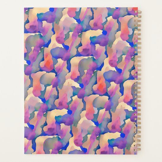 Personalisierter Planer für Wasserfarben (Rückseite)