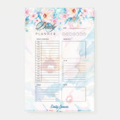 Personalisierter Planer in Rosa und Blau Post-it Klebezettel (Vorderseite)