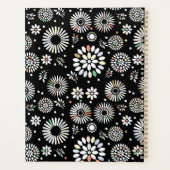 Personalisierter Planer mit geometrischen Blumen (Rückseite)