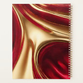 Personalisierter Planer - Rot und Gold- (Rückseite)