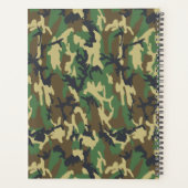 Personalisierter Planer Woodlands Camouflage (Rückseite)