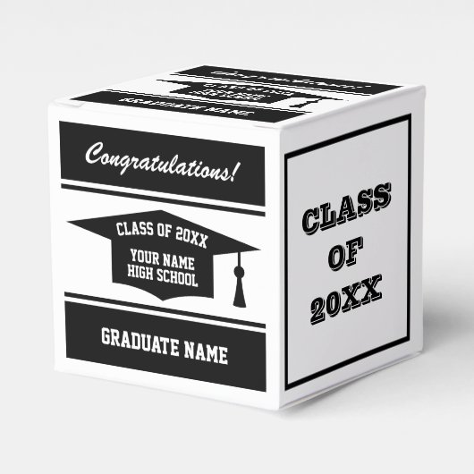 Personalisierter Platz Hochschule Abschlussfeier Geschenkschachtel (Vorderseite)