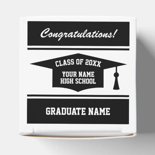 Personalisierter Platz Hochschule Abschlussfeier Geschenkschachtel (Oben)