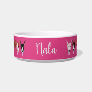 Personalisierter Podenco-Hund sieht rosa aus Napf