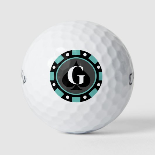 Personalisierter Poker-Chip Callaway-Golfgeschenk Golfball (Vorderseite)
