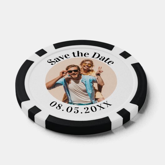 Personalisierter Poker Chip Speichern Sie die Date (Einzeln)