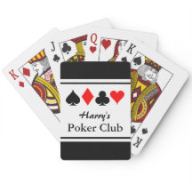 Personalisierter Poker-Club mit Anzügen