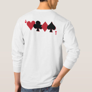 Personalisierter Poker für Monogramm-Playing-Card T-Shirt