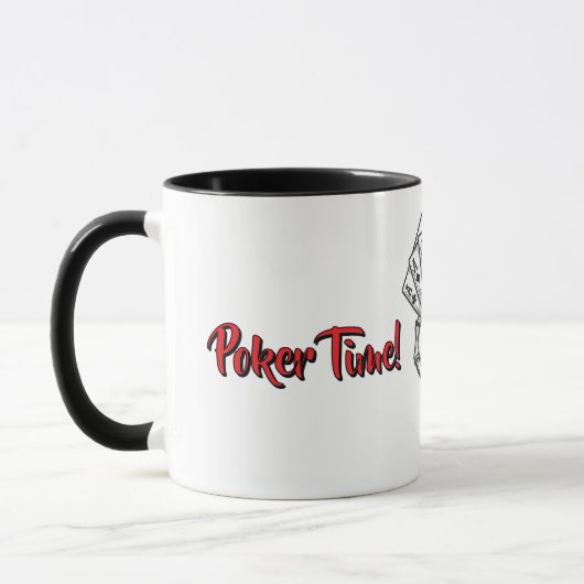 Personalisierter Poker Tasse Skeletthand (Links)