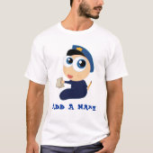 Personalisierter Polizei-Cartoon scherzt T - Shirt (Vorderseite)