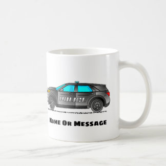 Personalisierter Polizeiautomaten-Becher, Geschenk Kaffeetasse
