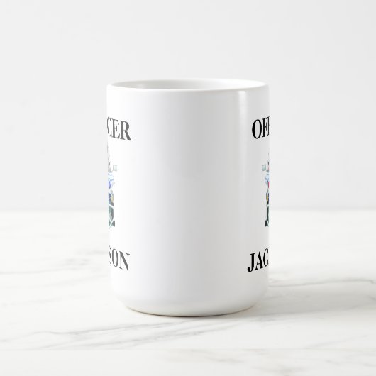 Personalisierter Polizeibeamter Kaffeetasse (Mittel)