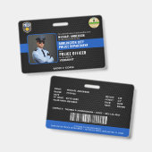 Personalisierter Polizeibeamter Personalausweis St Ausweis (Vorder- & Rückseite)