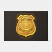 Personalisierter Polizeibeamter Sheriff Polizist N Fußmatte (Vorderseite)