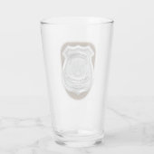 Personalisierter Polizeibeamter Sheriff Polizist N Glas (Rückseite)