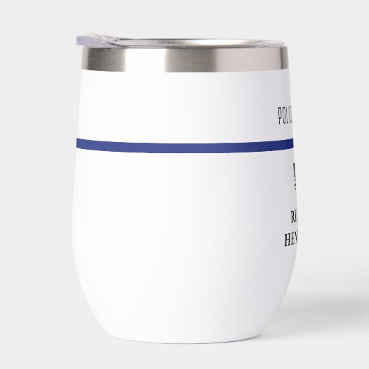 Personalisierter Polizeibeamter Thin Blue Line (Rechts)