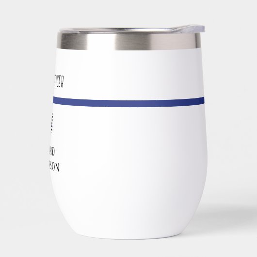 Personalisierter Polizeibeamter Thin Blue Line (Links)