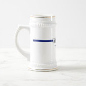 Personalisierter Polizeibeamter Thin Blue Line Bierglas (Links)